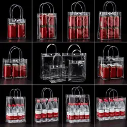 The New Transparent PVC Handbag Large Capacity Multi-purpose Candy Bag Plastic Gift Jelly Bag Gift