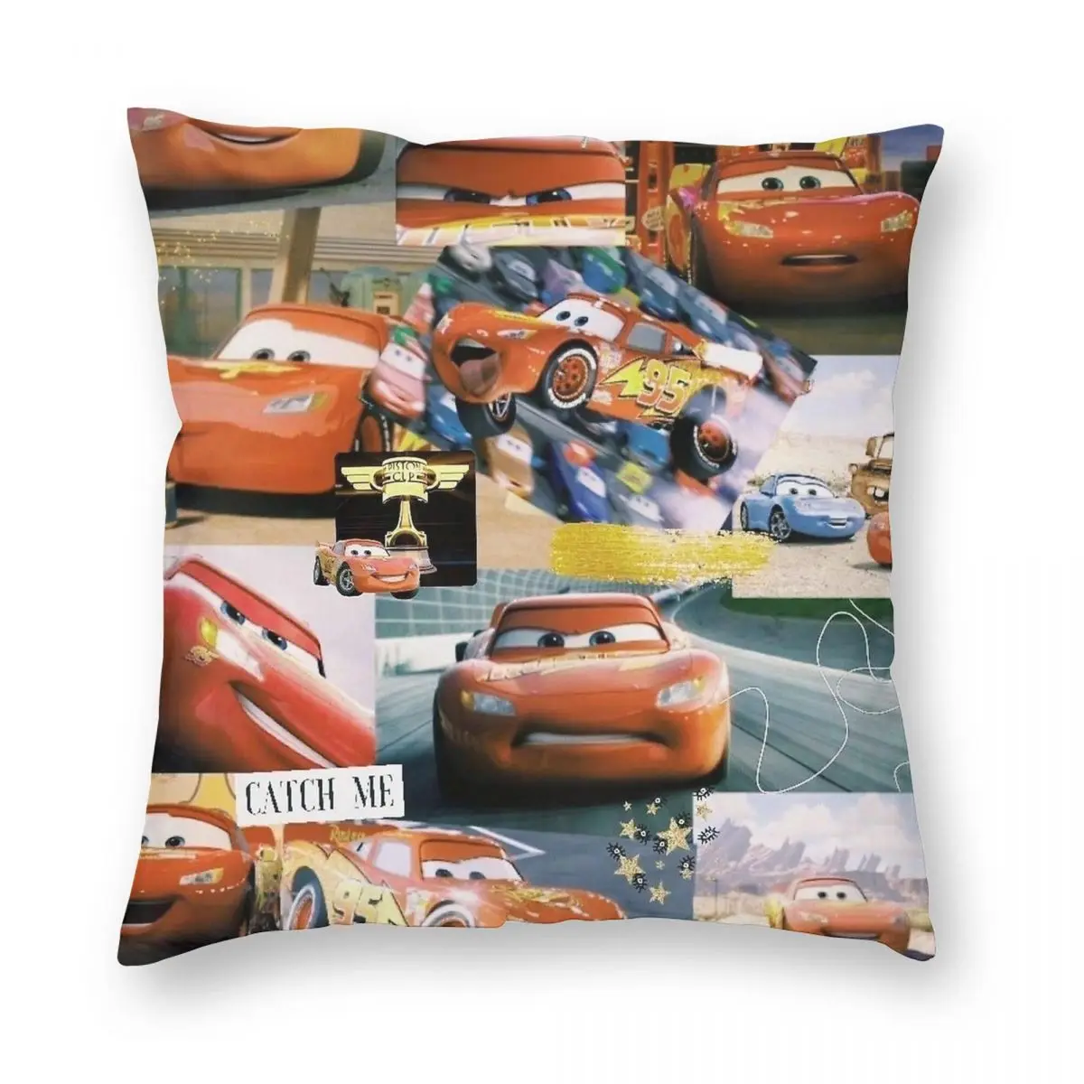 Lightning Mcqueen Cars Galaxy Pillowcase Printed Polyester Cushion Cover Decoration Pillow Case Cover Home Wholesale 18''