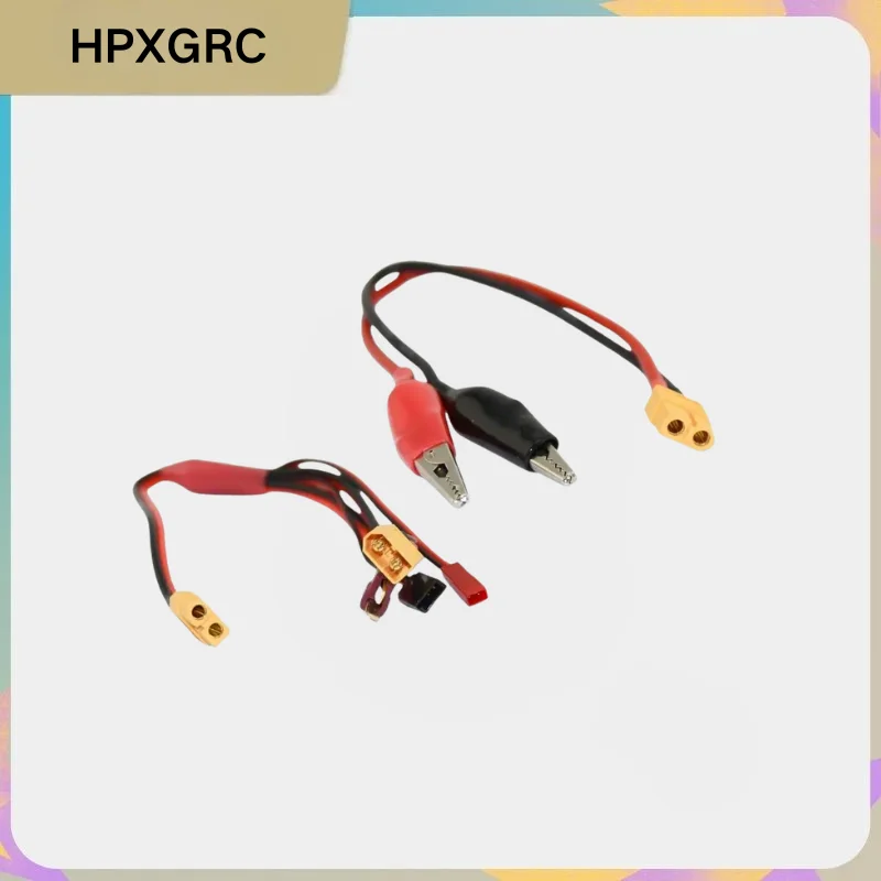 HPXGRC XT60 Female to Alligator Clip Multi Adapter Cable for ISDT Q6 HOTA D6 M8 608AC ToolkitRC M6 M8 UP610 RC Battery Charger