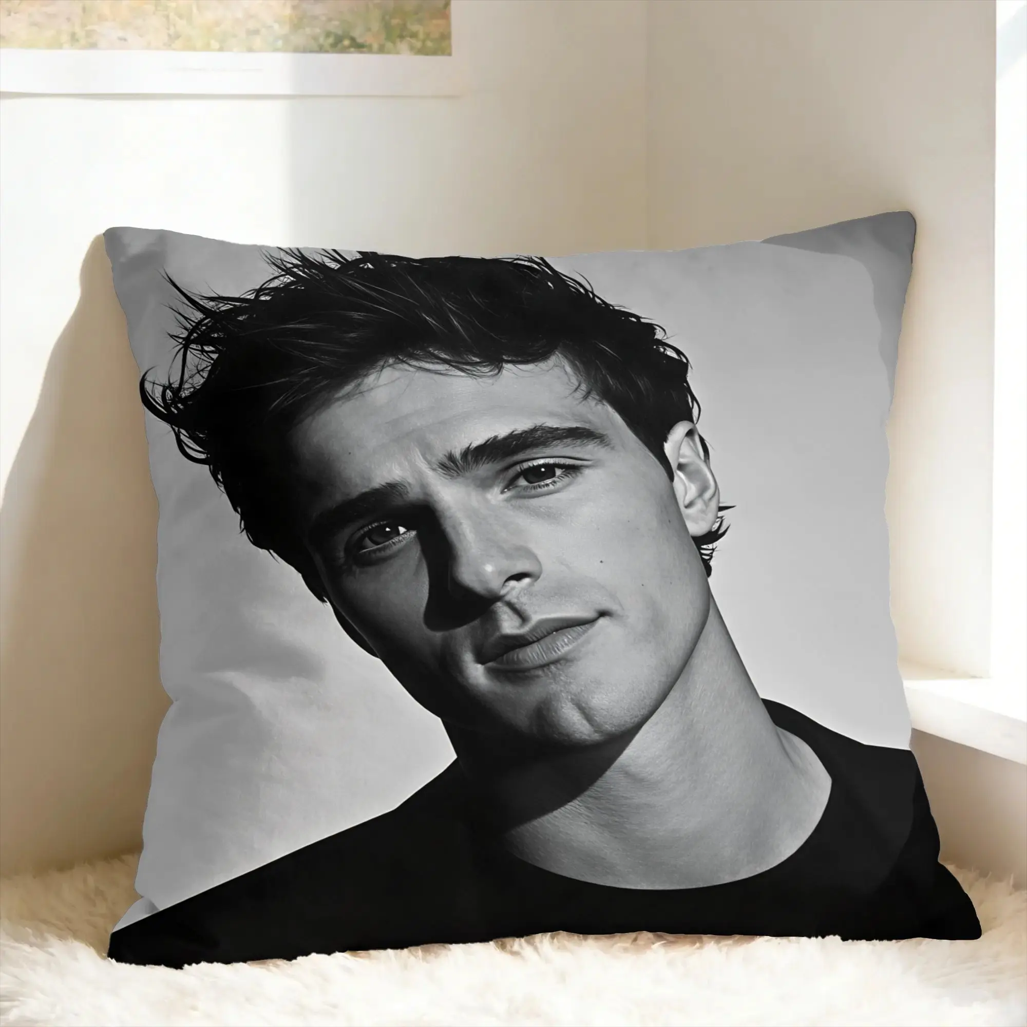 Jacob E-Elordi Pillow Cover  Morden Pillow Case For Sofa Home Decor Print Cushion Cover Gift