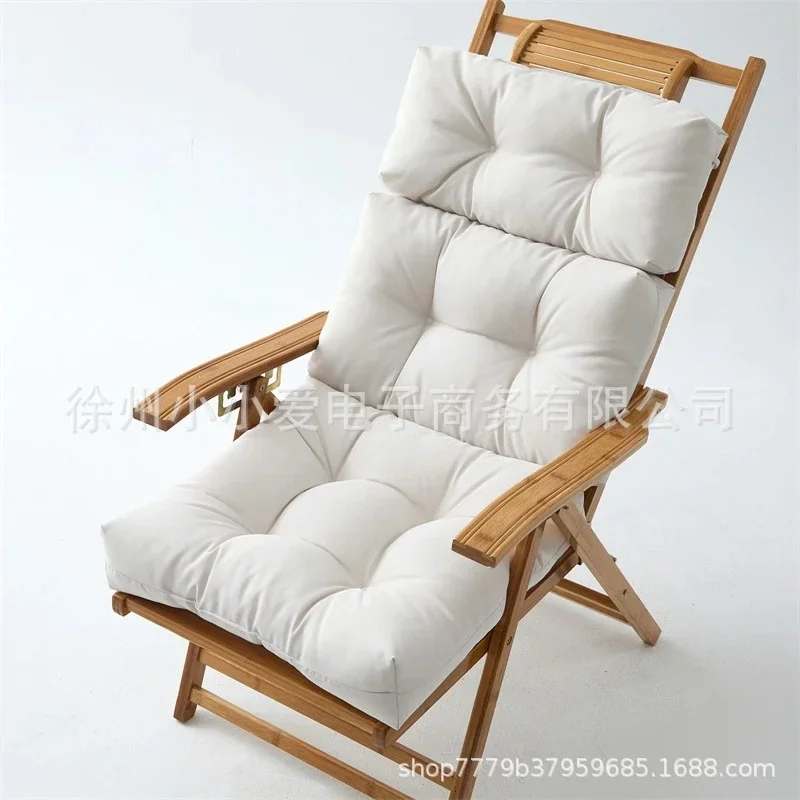 Waterproof Outdoor Garden Chair Cushion Backrest Folding Chair Cushion For Patio Rocking Chair Cozy Seat Cushion For Adults