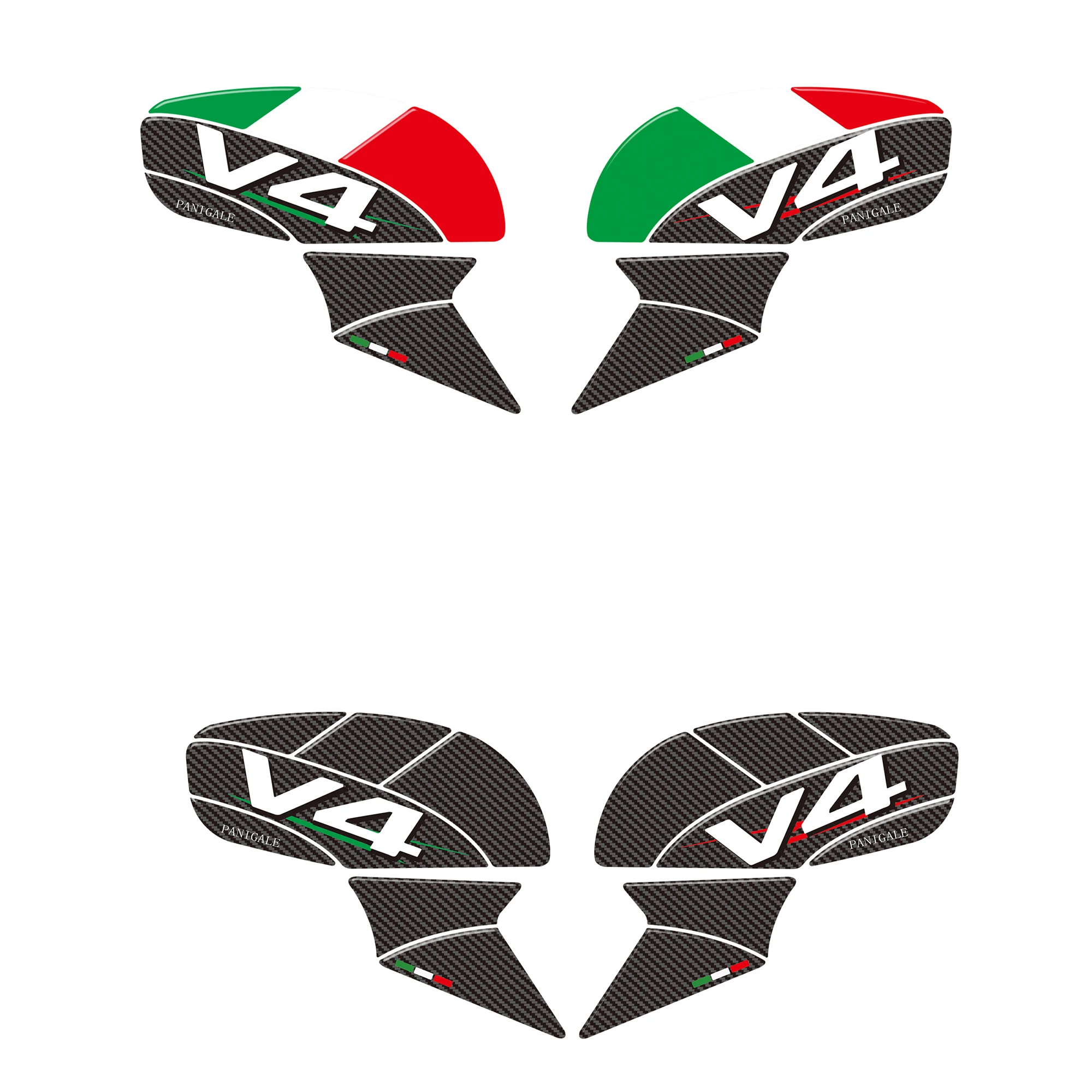 

Motorcycle Stickers 3D Protections Sticker Packs For Ducati PANIGALE V4 V4S Motorcycle Accessories