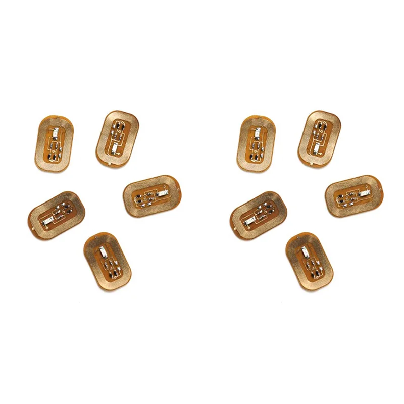 10 Uds NFC Flash pegatina de uñas LED Chip desnudo lámpara de uñas luminosa inteligente mejora de pegatina de uñas, azul oscuro