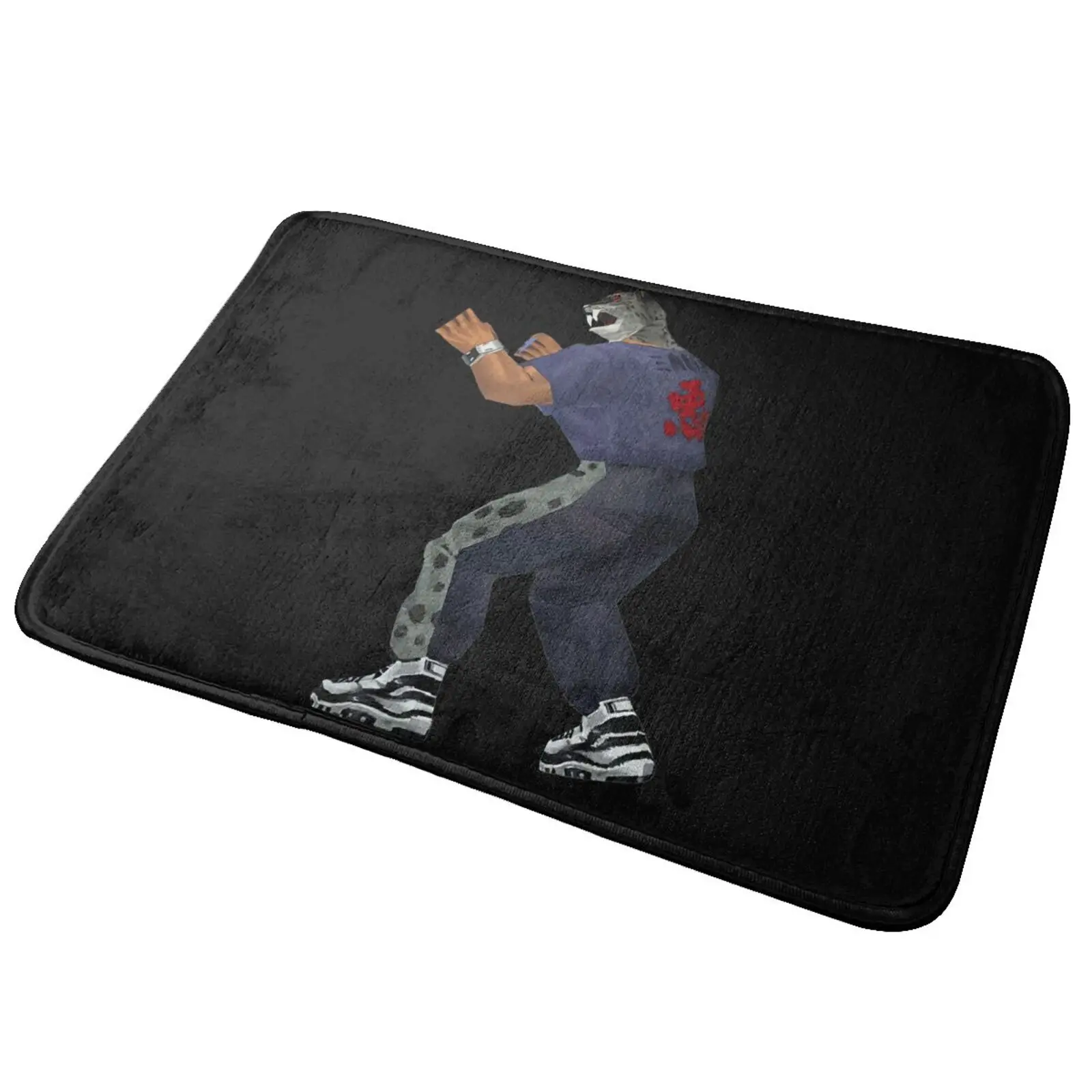 Tekken King Namco Video Game Arcade Ps1 Promo Throwback Mat Rug Carpet Classic Waterproof Door Cushio