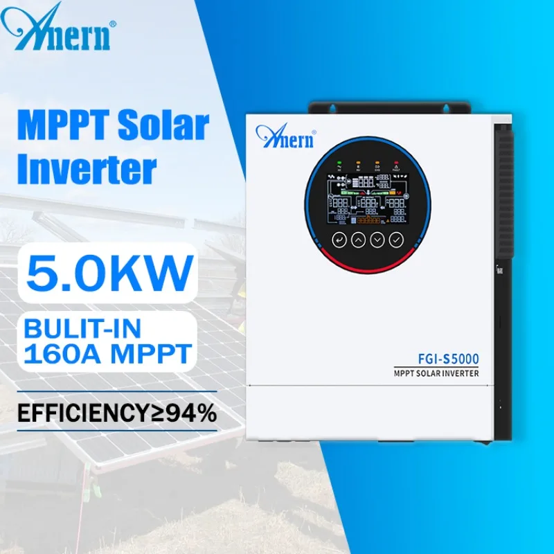 

[Hot Sale] 5KW 6.5KW 12KW 48V Hybrid Solar Inverter 220V/230V/240V Off Grid Pure Sine Wave Hybrid Inversor Solar