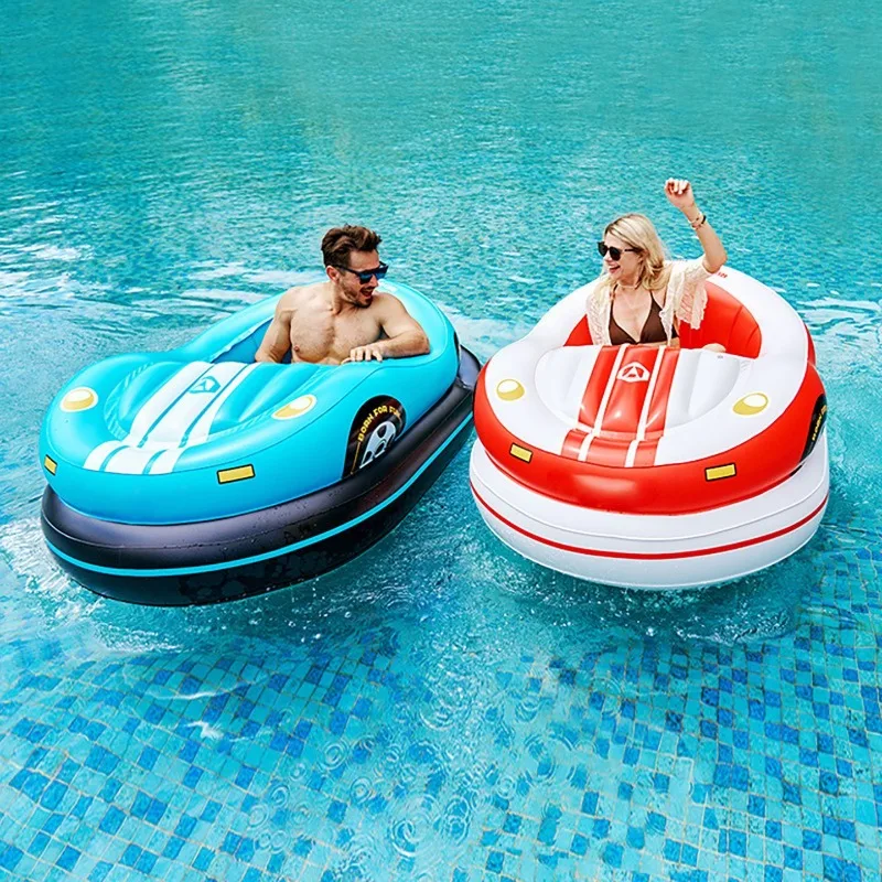 Swimming Pool Electric Inflatable Bumper Car Floating Row Adult Children's Water Toys Cartoon Seat Swimming Pool Floating Lounge
