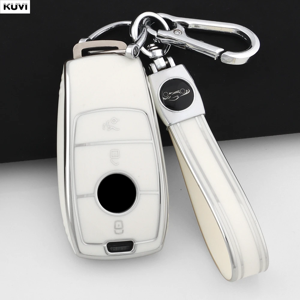 Fashion TPU Car Remote Key Case Cover Shell For Mercedes Benz A C E S G Class GLC CLE CLA GLB GLS W177 W205 W213 W222 X167 AMG - view 4