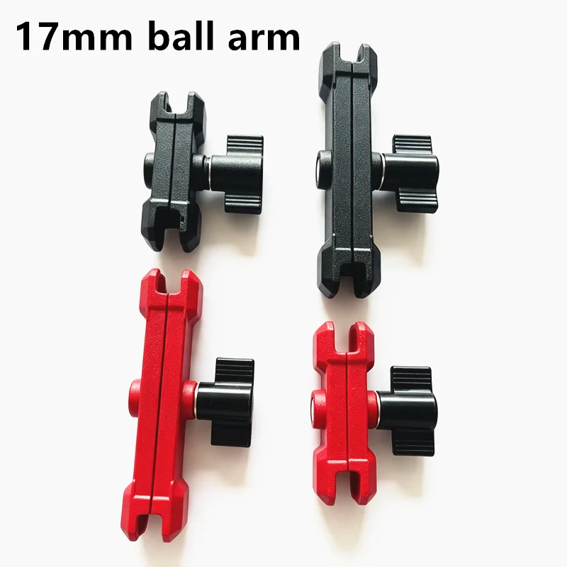Motorcycle Camera Extension Arm Metal 6cm /9cm Double Socket Arm for 17mm Ballhead Mounting Base