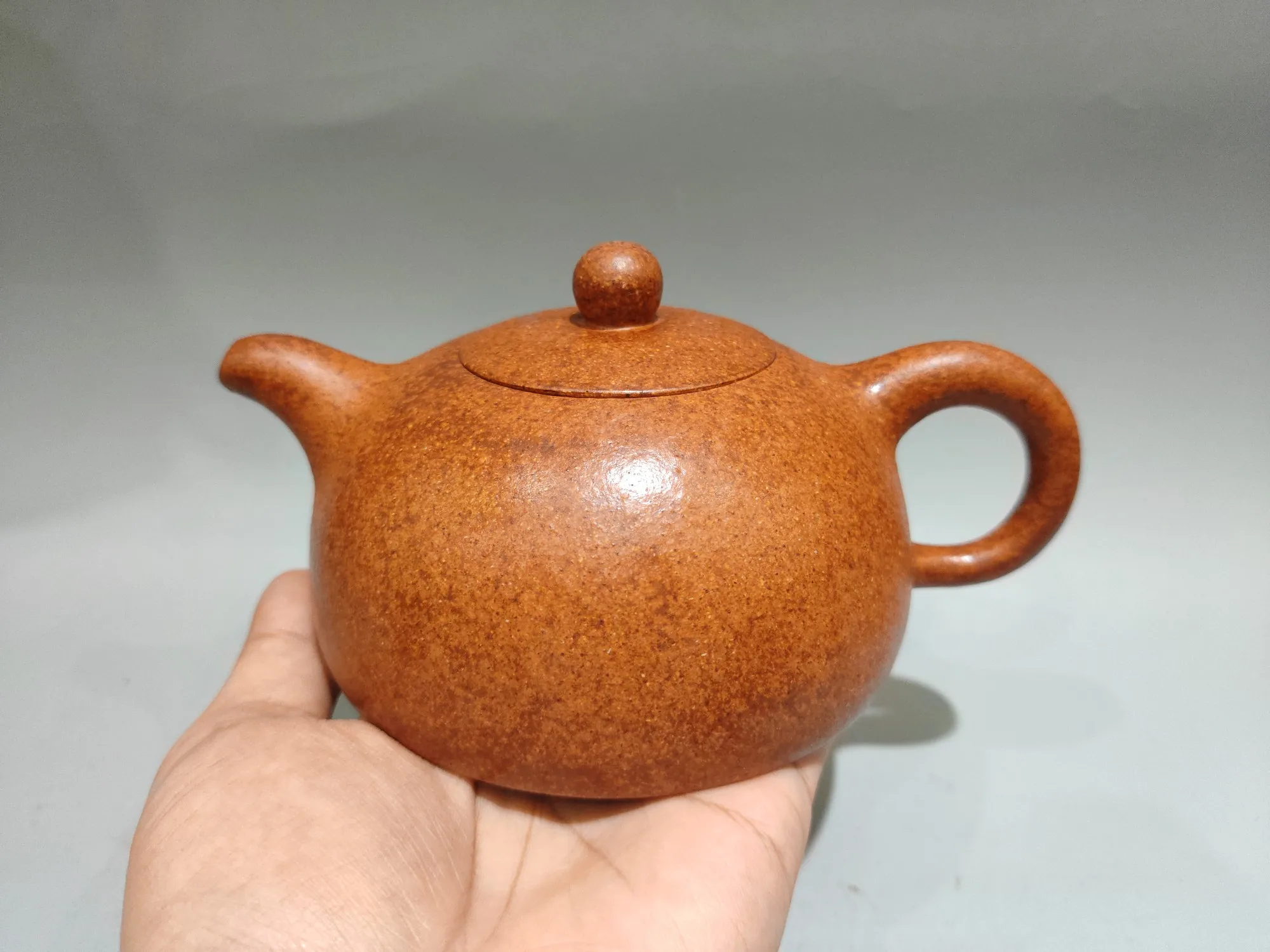 Yixing Teapot Purple Clay Pot Dragon bone gold sand Round Moon Pot Elliptical pot Teapot Kettle