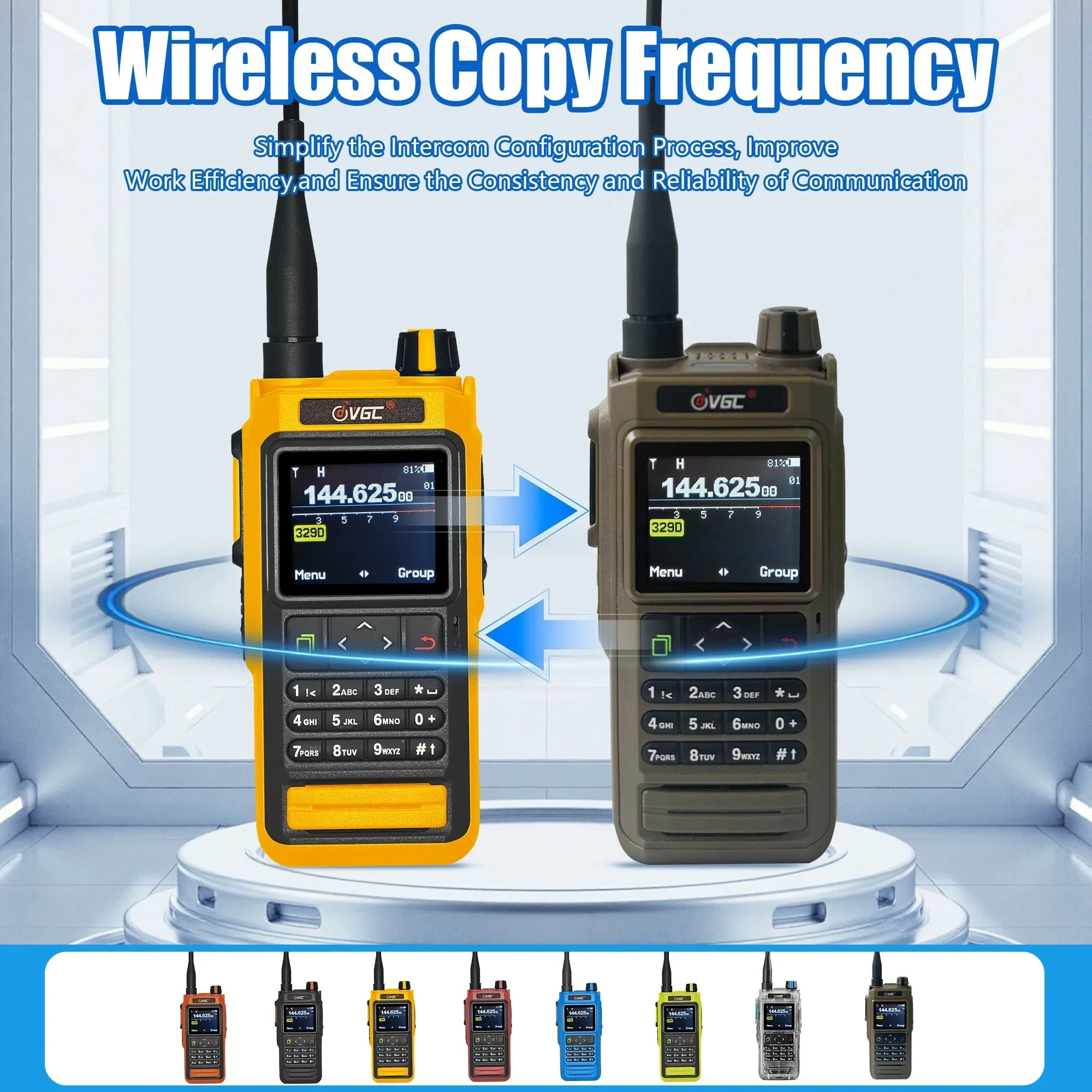 VR-N76 Portable Handheld Walkie Talkie IP67 Waterproof APP Programming GPS APRS VHF/UHF SMS FM Type-C Charger Ham Two Way Radio