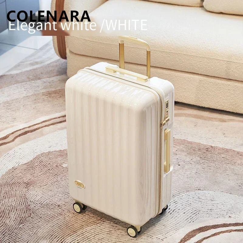 

COLENARA Ultralight Luggage 28"30 Inch ABS+PC Large Capacity Trolley Case 20 "Boarding Case 22"24"26 "USB Charging Suitcase