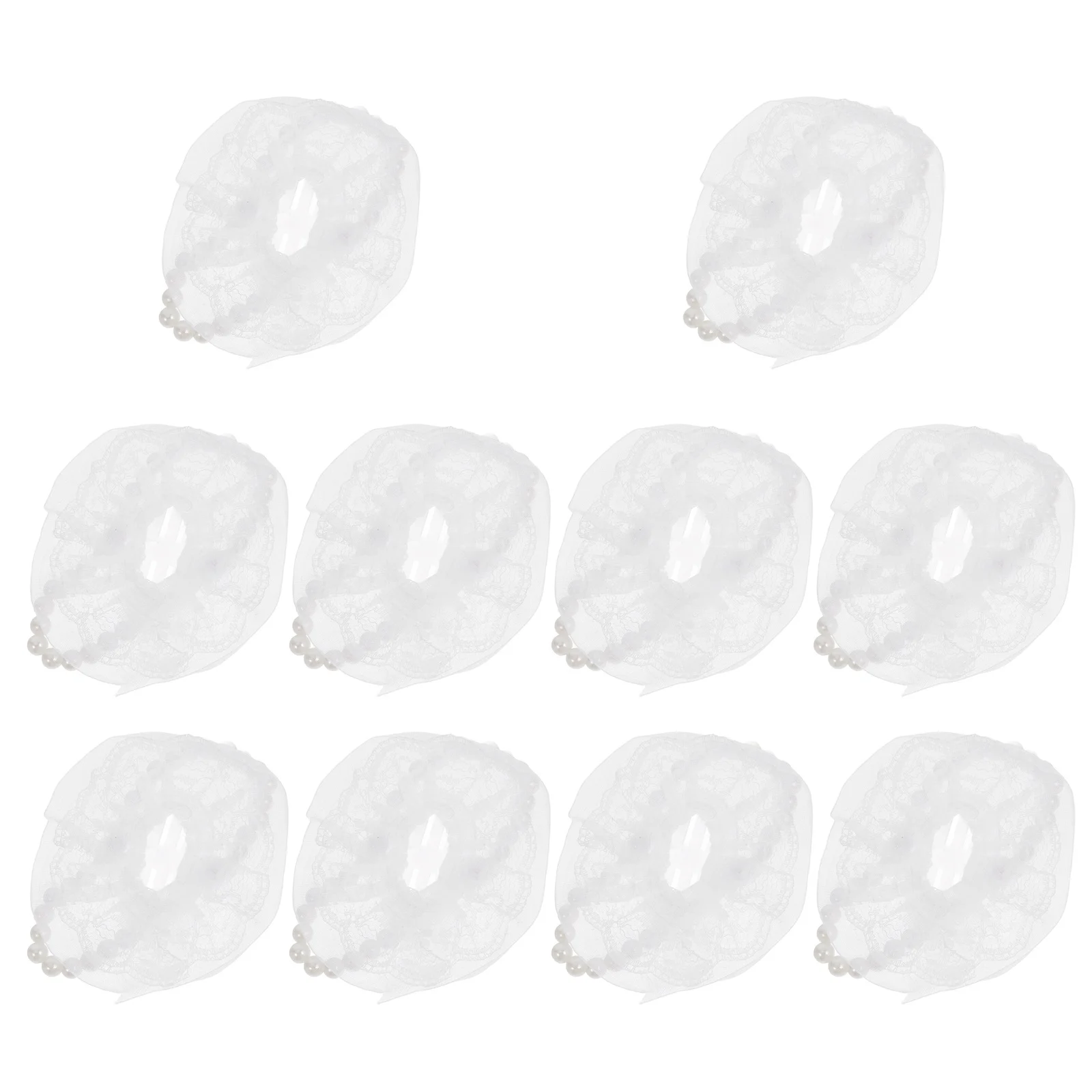 

10 Pcs Base Wristlet Band Bracelets Wedding Corsages Flowers Bead Decor for Diy