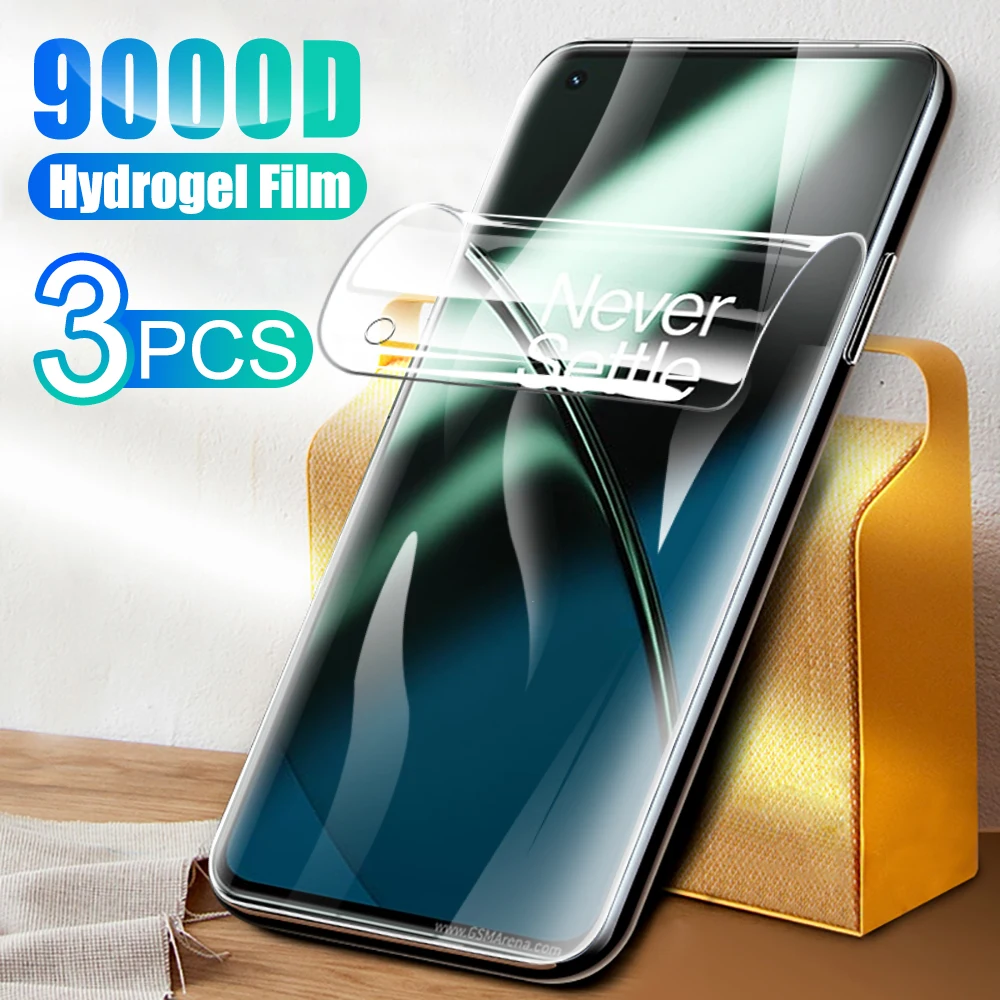 3 قطعة شاشة أمامية لينة هيدروجيل فيلم ل OnePlus 11 5G 6.7 ''One Plus 11 OnePlus11 2023 الهاتف واضح طبقة رقيقة واقية غطاء PBH110