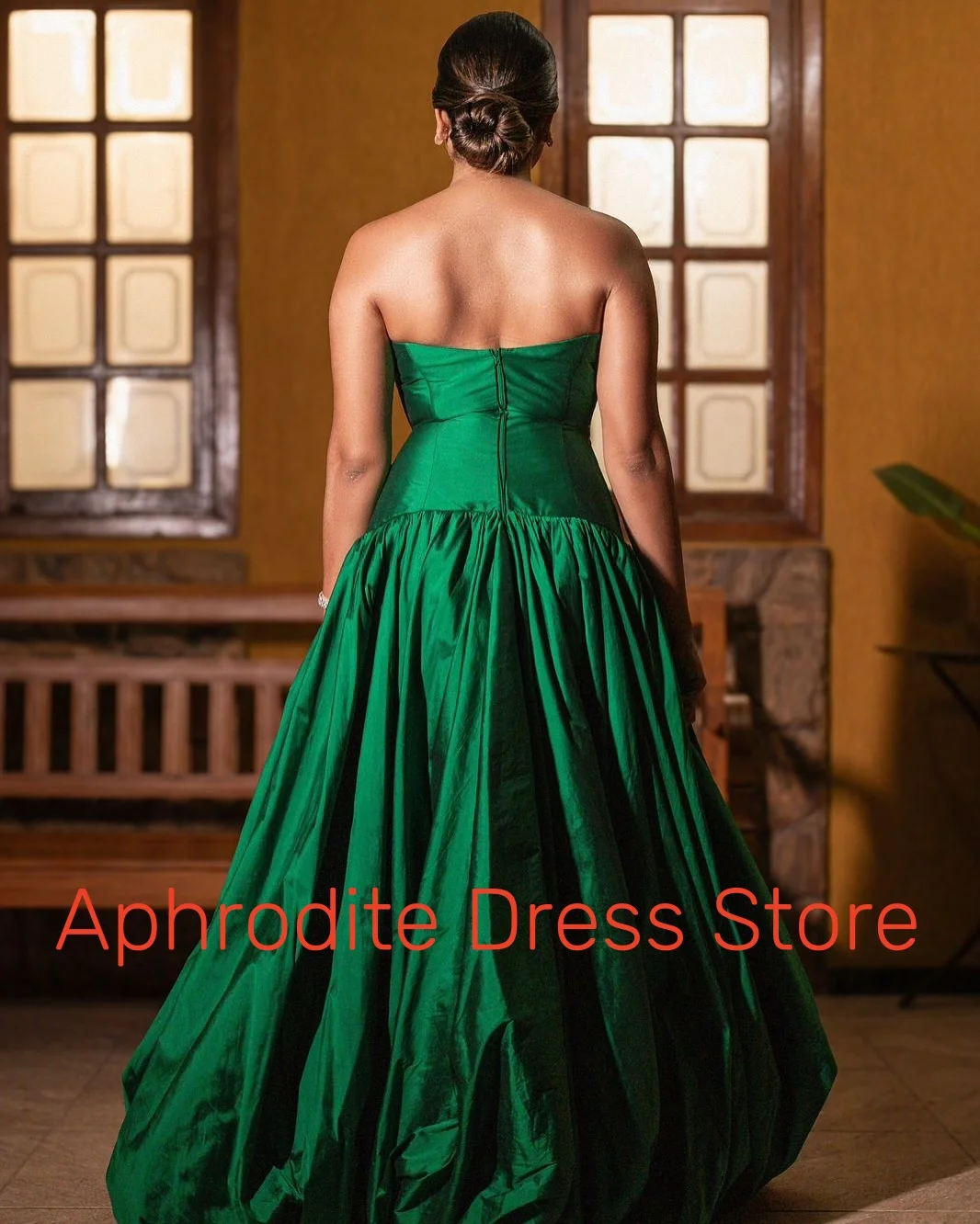 Dostosowane wykwintne satynowe kwiaty 3D suknie wieczorowe Temperament bez rękawów bez ramiączek sukienka koktajlowa rozmiar niestandardowy część