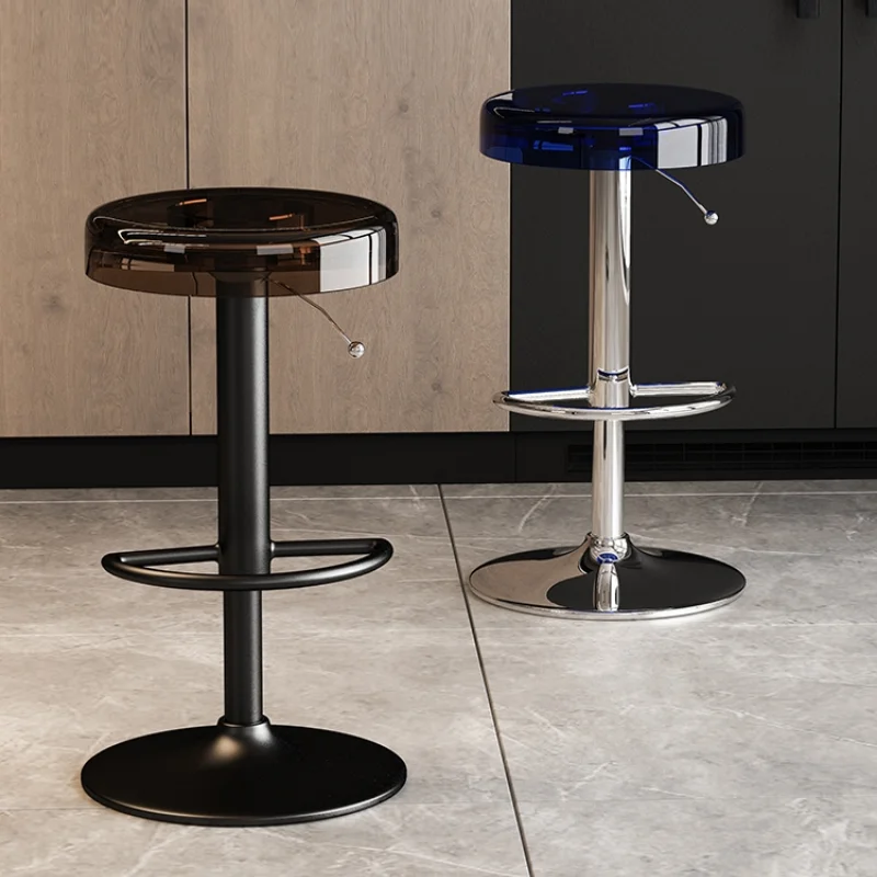 Discount Acrylic High Stool - For Kitchen Island Modern Cash Register Chair High-End Coffee Shop Bar Chair Offering Style and