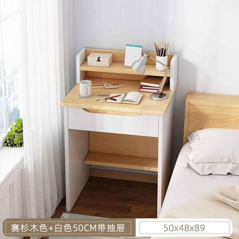 Computer desk Desktop household desk Bookshelf integrated small desk Student study table Bedroom small writing table