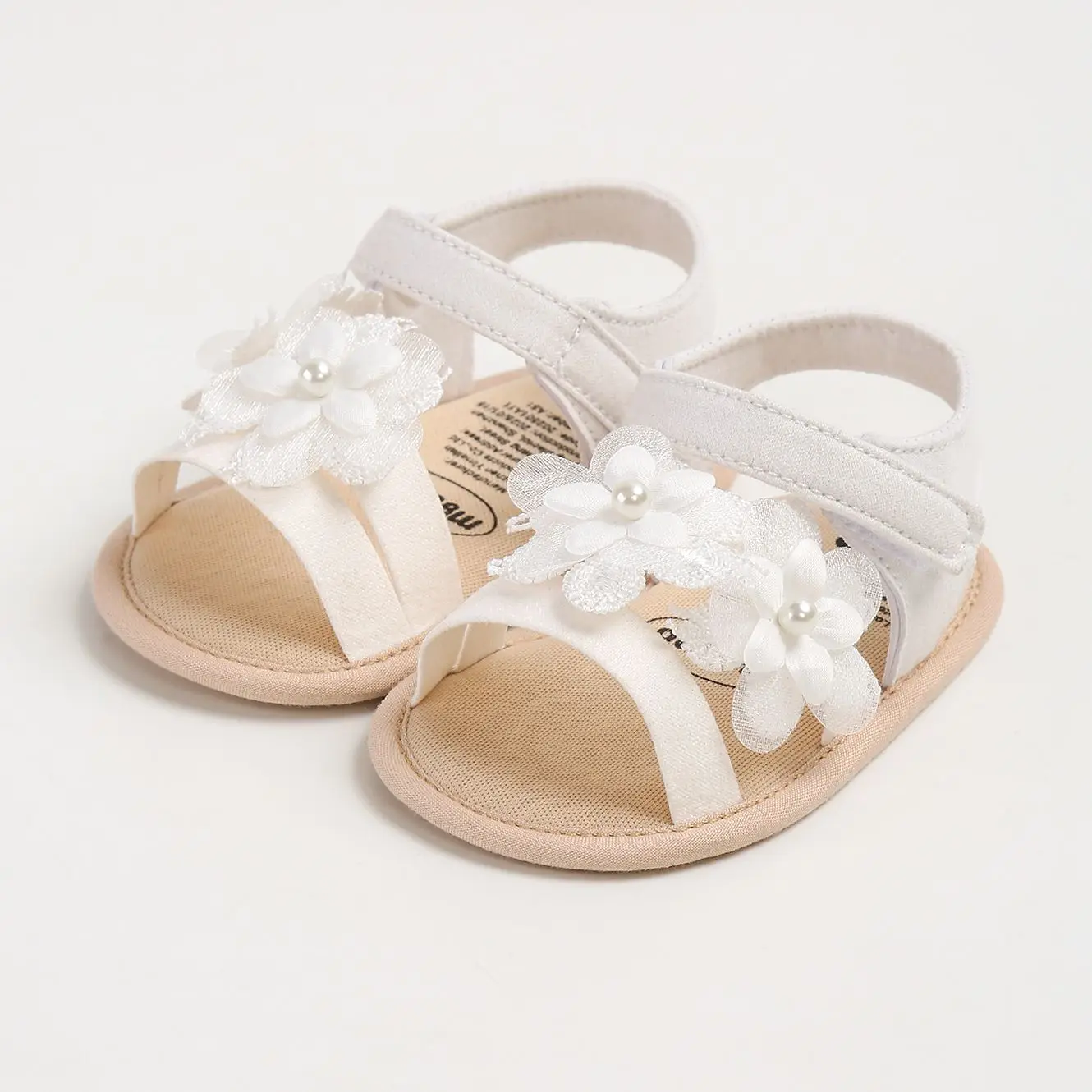 صنادل صيفية رائعة للفتيات الصغيرات، صندل ناعم لحديثي الولادة، حذاء مريح بنعل قطني أنيق ومضاد للانزلاق للأطفال الصغار