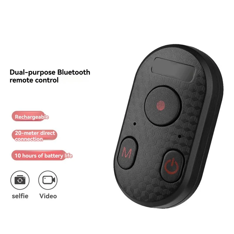 【ABUP】Shutter Remote Control For Camera Bluetooth 65Ft Range Works For Iphone 12-16 Pro Max, For Gopro 8-12, Android