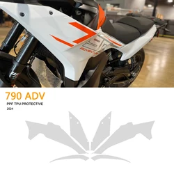 Dla 790 Adventure 790ADV 2024 części PPF kompletny zestaw ochrony farby akcesoria motocyklowe TPU Fairing naklejka ochronna nadwozia