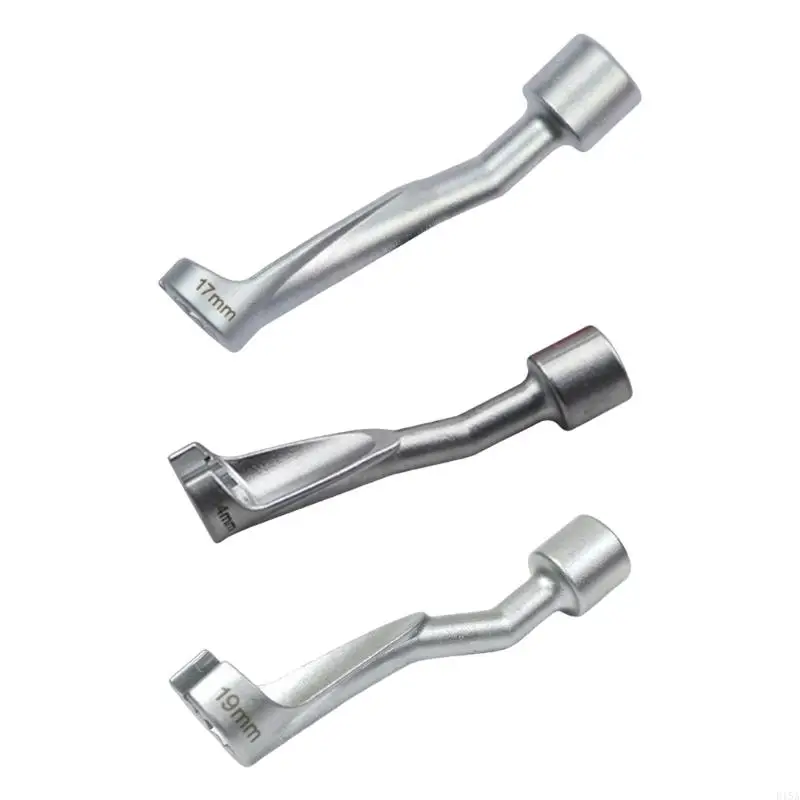 E15A Comfortable Grip Ergonomic 14mm/17mm/19mm Fuels Line Wrench Spanner Suitable for Car Long Lasting Garage & Workshop Use