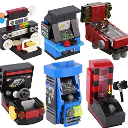 City Dance Game Machine Projector Popcorn Booth Cinema Scene Chair Big Hammer Arcade Pizza Cart Bricks Assemble Toys Gifts Kids