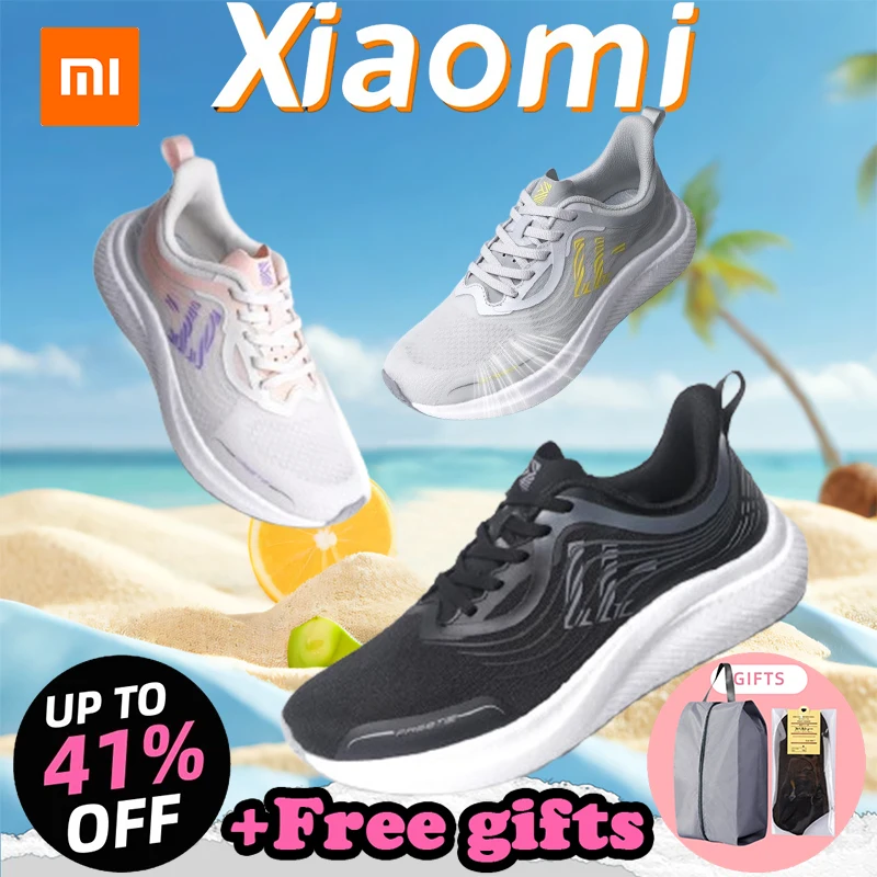 Xiaomi Mijia Freetie أحذية رياضية 1 حذاء كاجوال عالي المرونة نظام قفل هيكل السمكة العلوي مضاد للتواء لوحة التوازن قابلة للتنفس