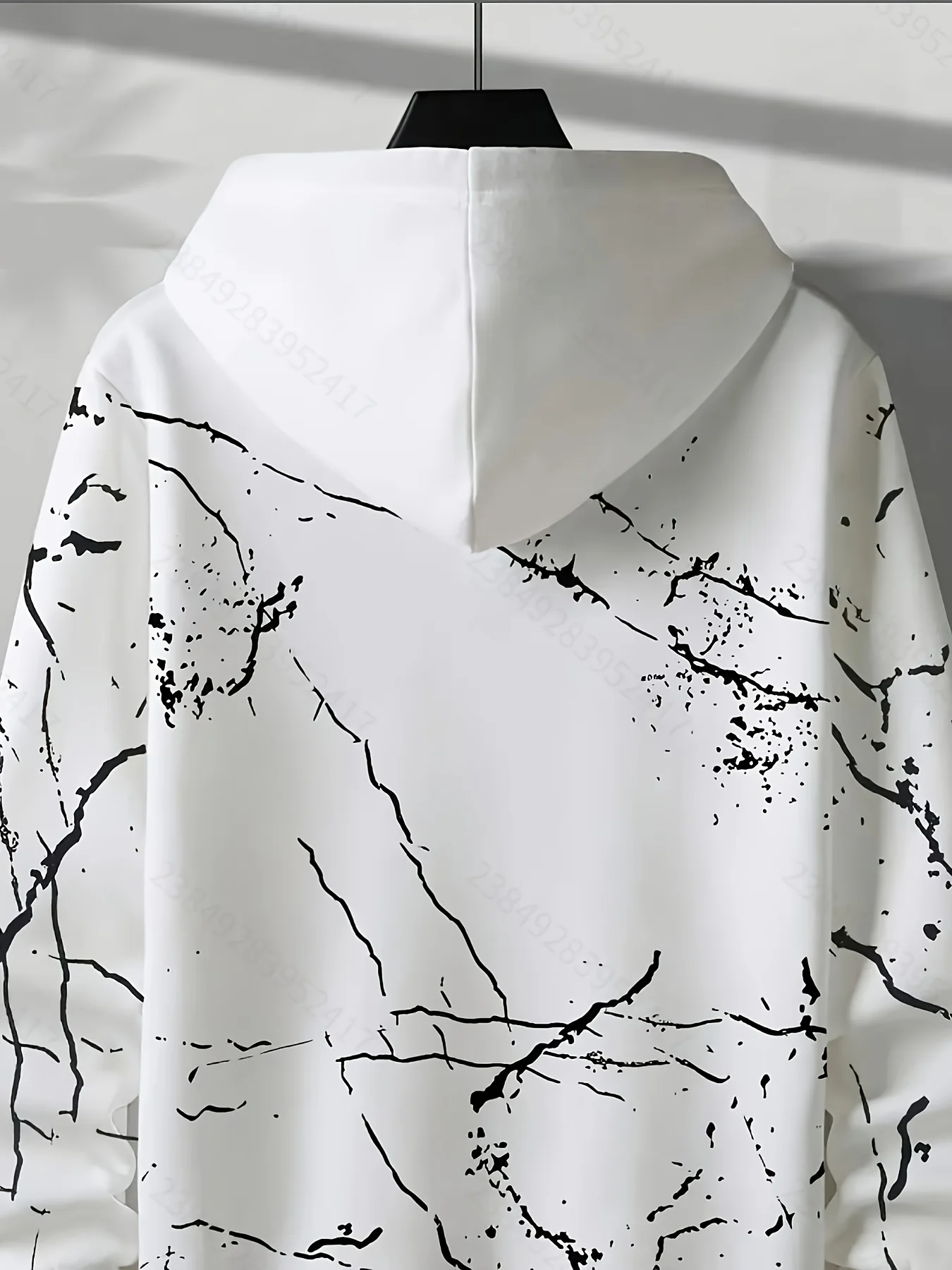 New model: men’s hooded long-sleeve loose-fitting casual printed basic sweatshirt. Perfect for young people in spring, summer, a