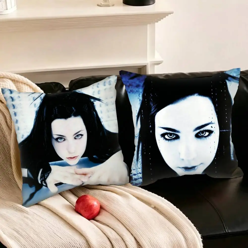 

E-Evanescence F-Fallen A-Amy L-Lee Pillowcase for Sofa Room Office Decor Printing Protector Cushion Cover Valentine gift Custom