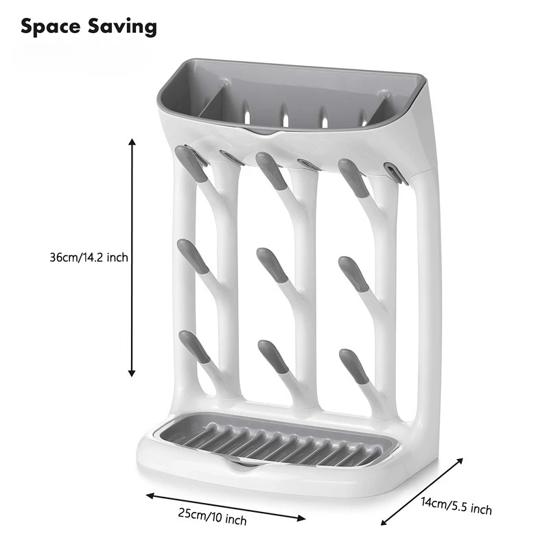 哺乳瓶水切りラック-便利な乾燥ラック-収納ラック-吊り下げ式水切り装置-ベビーカップホルダー