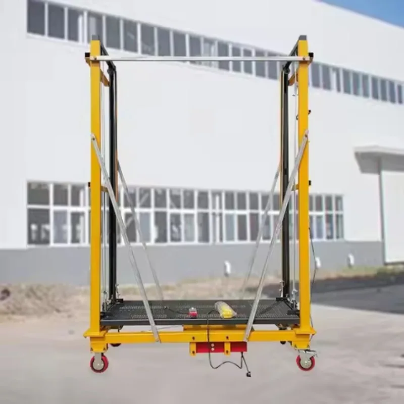 Lichtgewicht aluminium steiger 500 kg capaciteit draagbaar telescopisch ontwerp met veiligheidsbeschermer voor interieurdecoratieprojecten