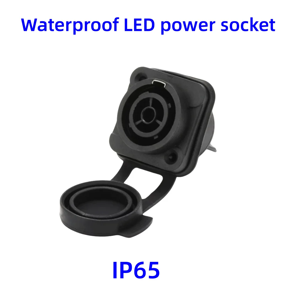 LED Outdoor Waterproof Powercon Connector 20A 250V 3P NAC3FCA NAC3MPA-1  Power Male plug + power Female Chassis Socket Connector