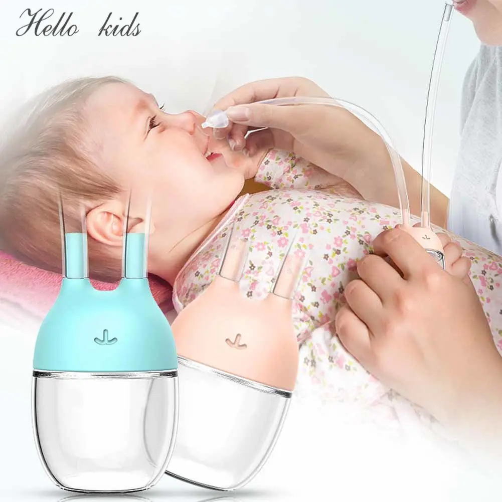 Baby Nasal Suction Aspirator Nose Cleaner Sucker Protective Suction Tool Baby Newborn Infant Girls Boys for Kids Health