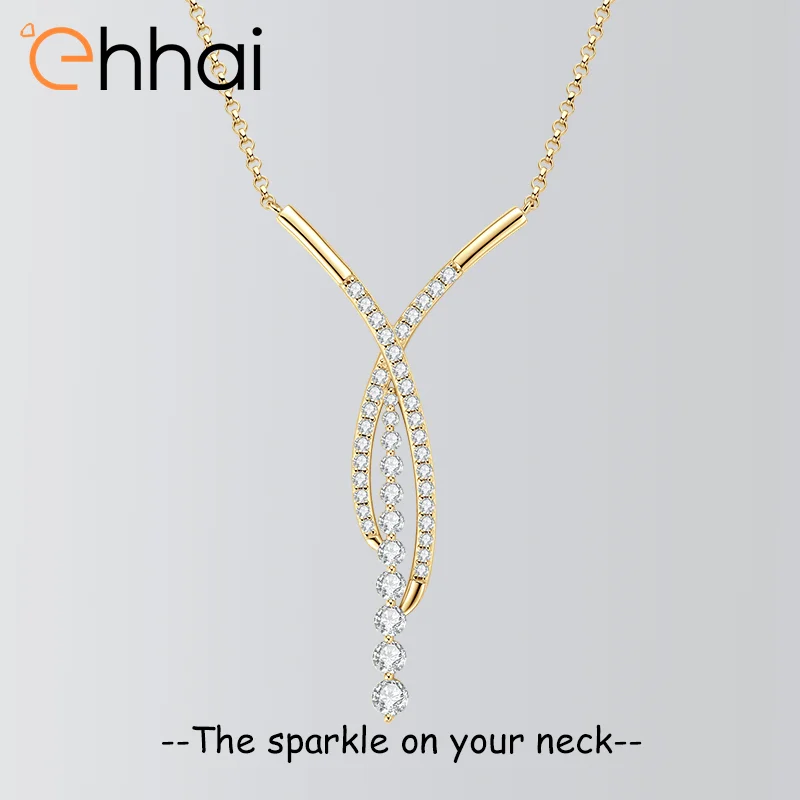 

Ehhai 3,5 мм, 3,2 мм, 3 мм и 2,8 мм, круглой огранки, муассанит, крест, ожерелье для женщин, стерлинговое серебро S925, свадебные ювелирные изделия, подарок