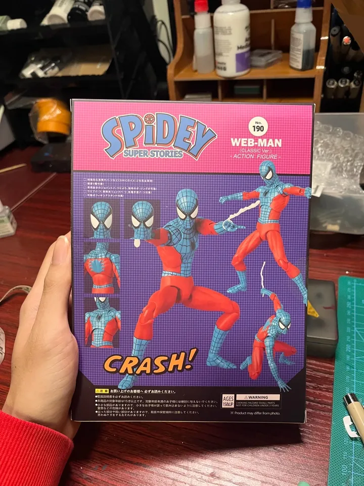 In Stock Ct Toys Spiderman Web Man Mafex 190 Figure 185 Spidey
