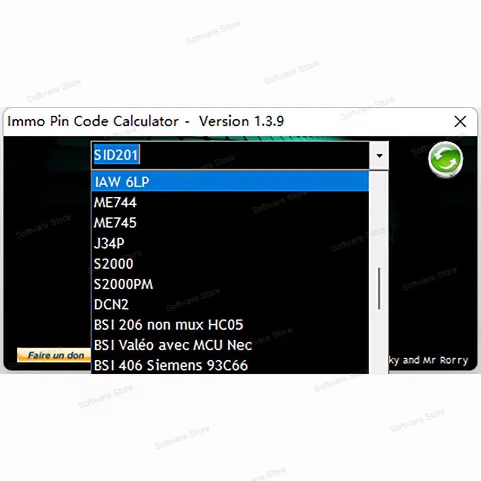 Najlepsza Prat Calculator Kodów PIN IMMO V1.3.9 Decoduje kod PIN en wheel ECU PSA za automobili dumpa dla Psa Opel dlaás