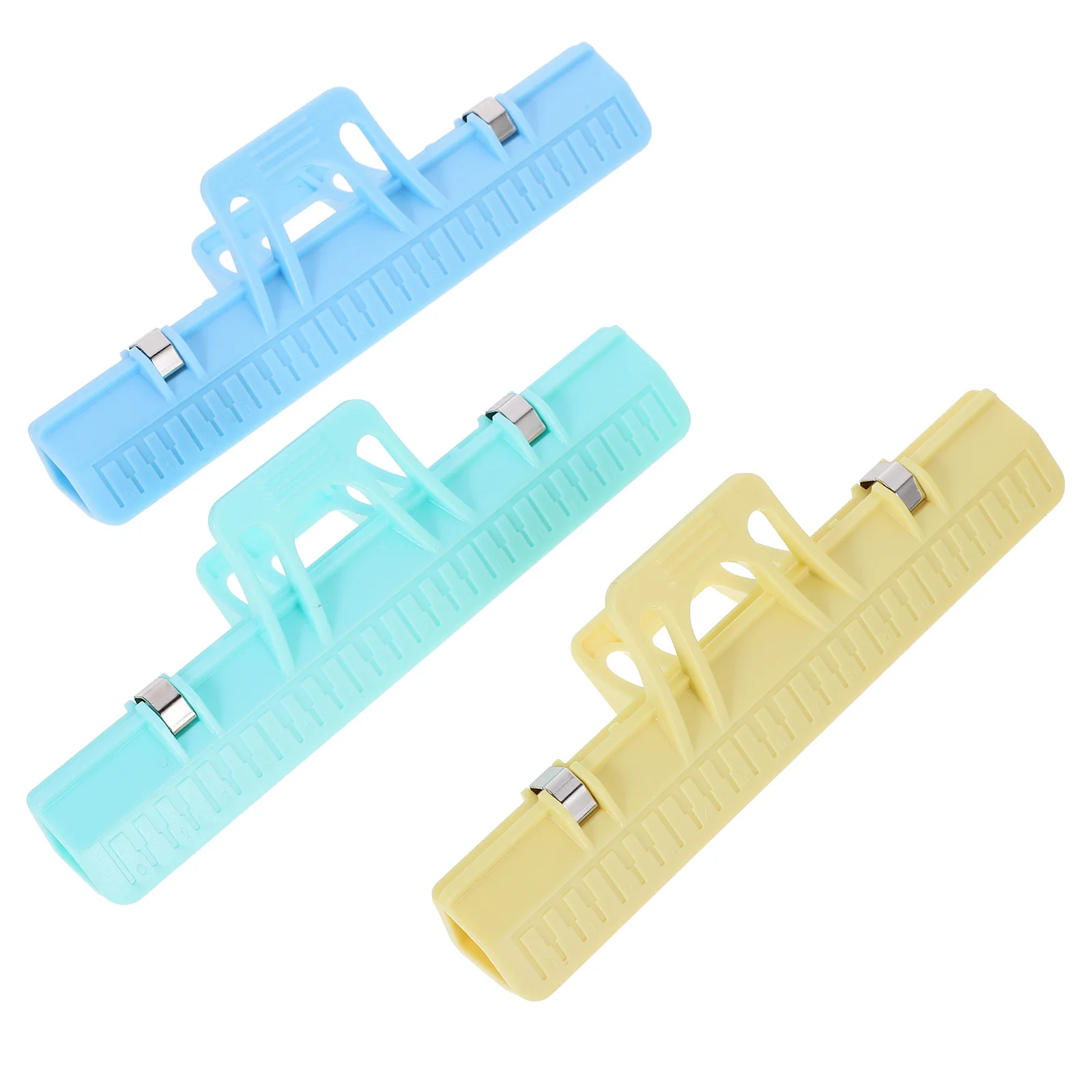 

3 Pcs Piano Book Clip Holder Plastic Multicolor Clips for Note Page