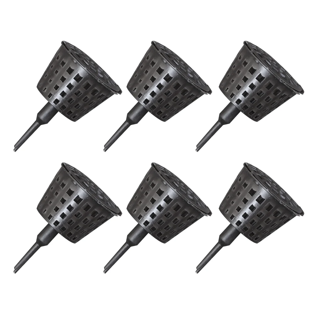 

20 Pcs Baskets High Quality Plastic Black Containers Bonsai Plant Pot Holder Bio Box