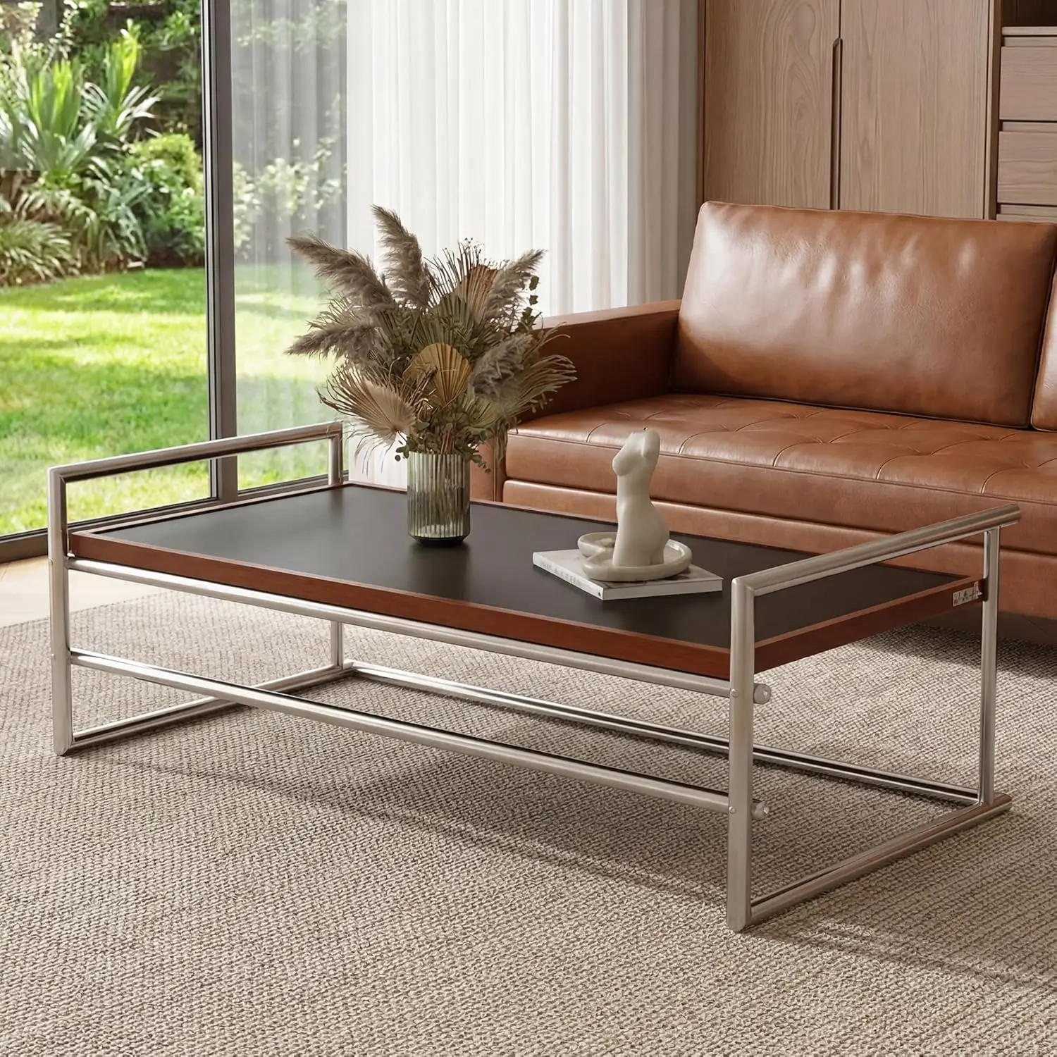 

50" Lift-Top Coffee Table MDF Metal Frame Space-Saving Living Room Apartment Lounge, Customized