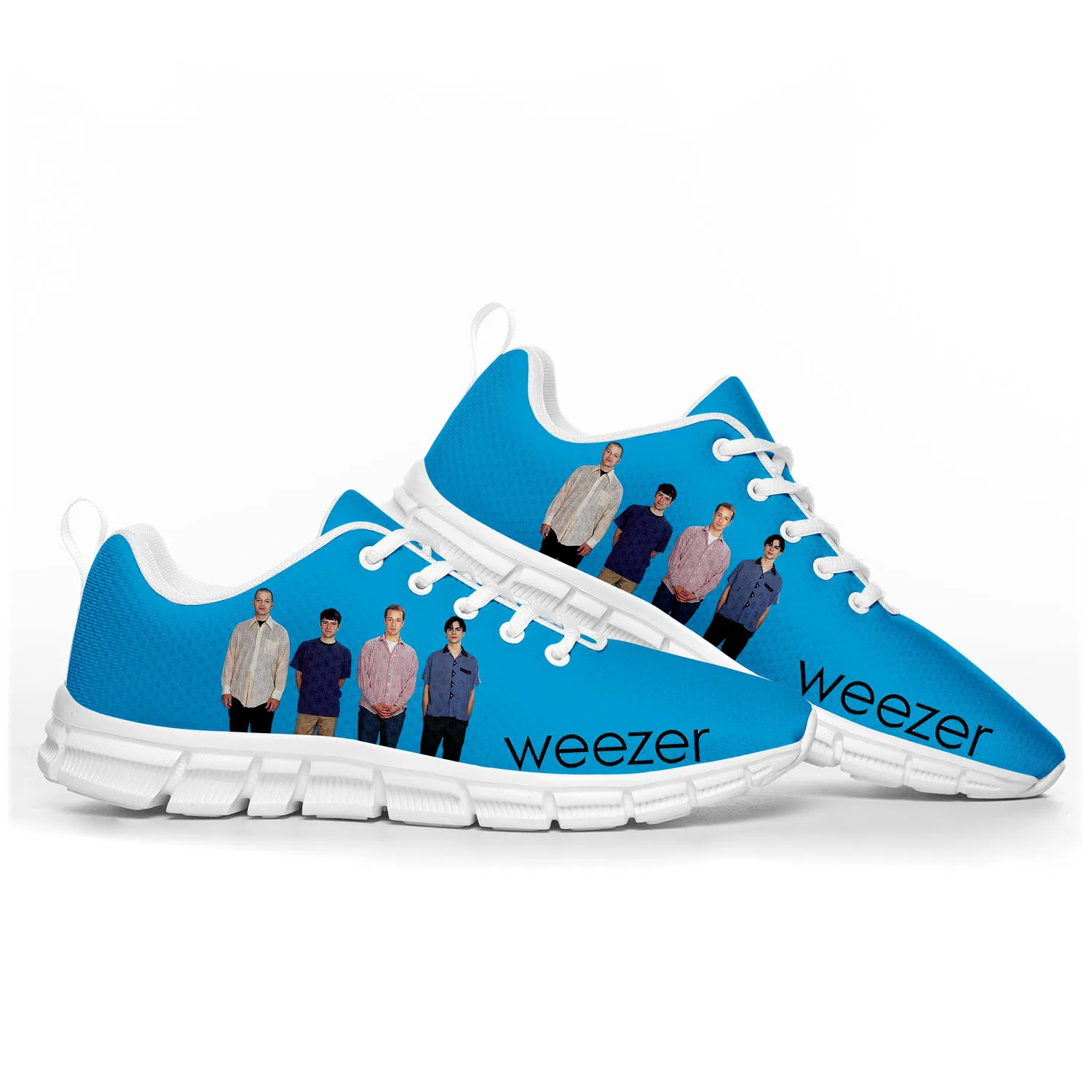 Weezer Pop Rock Band Like Sports Shoes Mens Womens Teenager Kids Children Sneakers Casual Custom High Quality Couple Shoes White