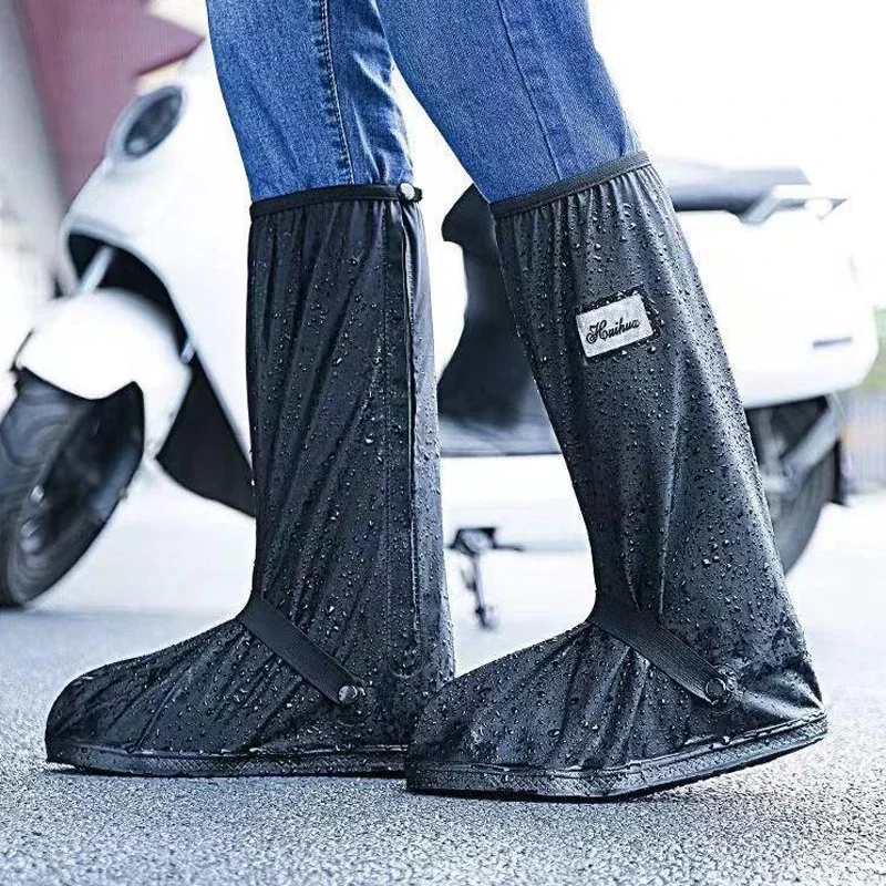 

Reusable Motorcycle Scooter Dirt Bike Rain Shoes Cover Non-Slip Boot Covers Unisex Bicycle Shoes Protectors for Rainy Snowy Day