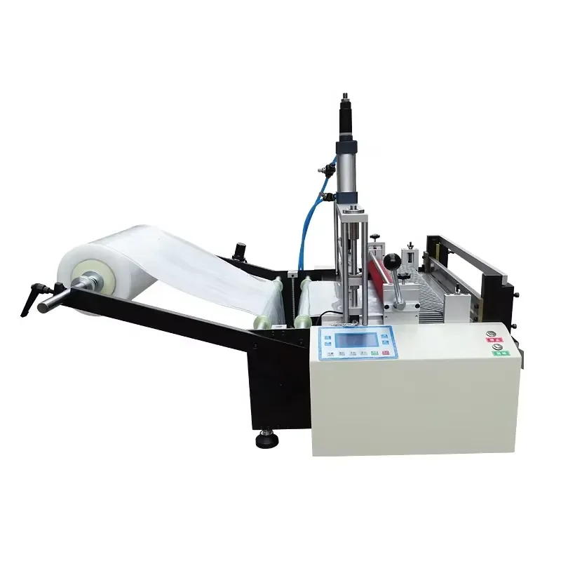 Heat sealing cold cutting automatic plastic bag making machine electrostatic bag cutting machine opp bag production machine