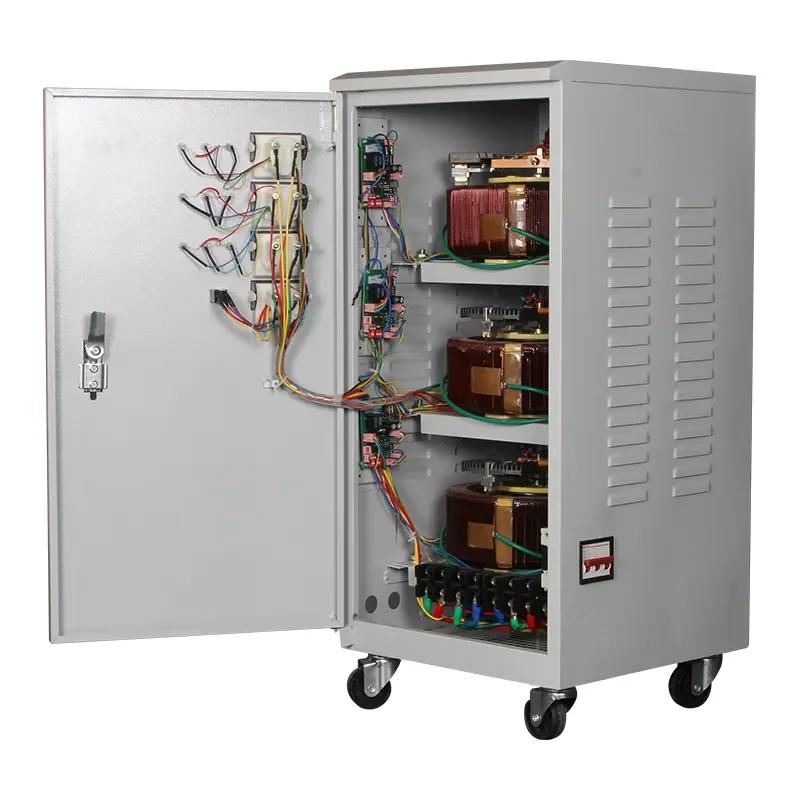 30kva 45Kva 60kva 90kva 380v ثلاث مراحل الجهد المثبتات الجهد التلقائي