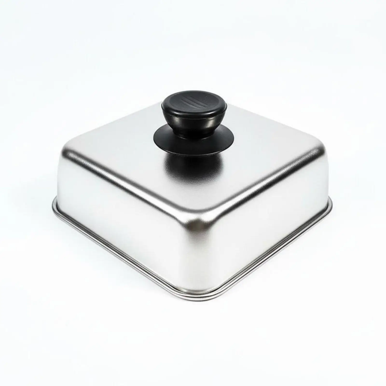 Square Burger Cover Cooks Evenly Cheese Melting Dome Rust Resistant Square Basting Cover for BBQ Enthusiasts, Chefs, Barbecue, view 2