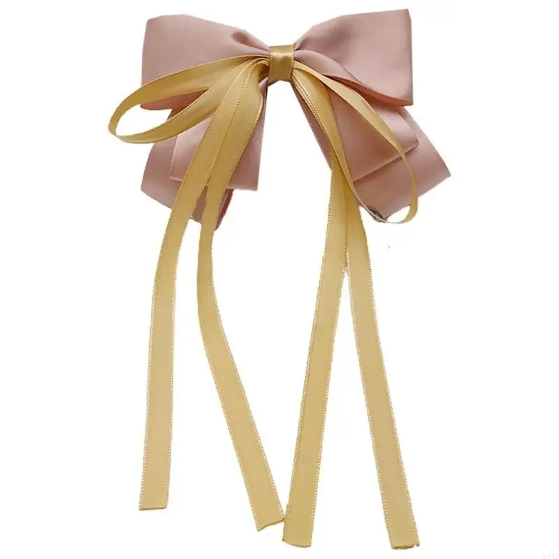 

X4YC Soft Hair Bow Clip Party Girl French Barrette Women Hair Clips Wedding Prom Decor