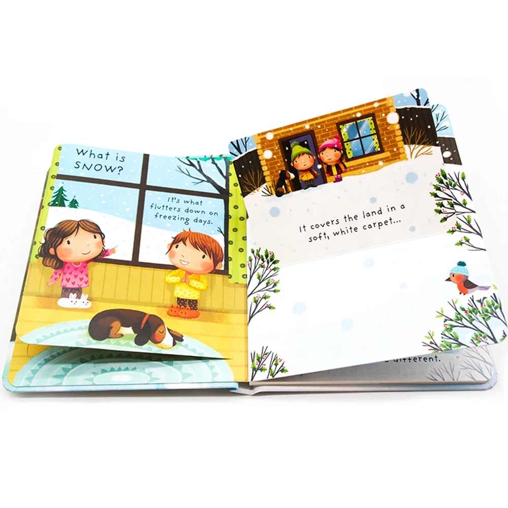 Usborne Lift The Flap أسئلة وأجوبة أولى جدًا ما هو الثلج؟ كتاب صور تعليمي باللغة الإنجليزية لقراءة الأطفال