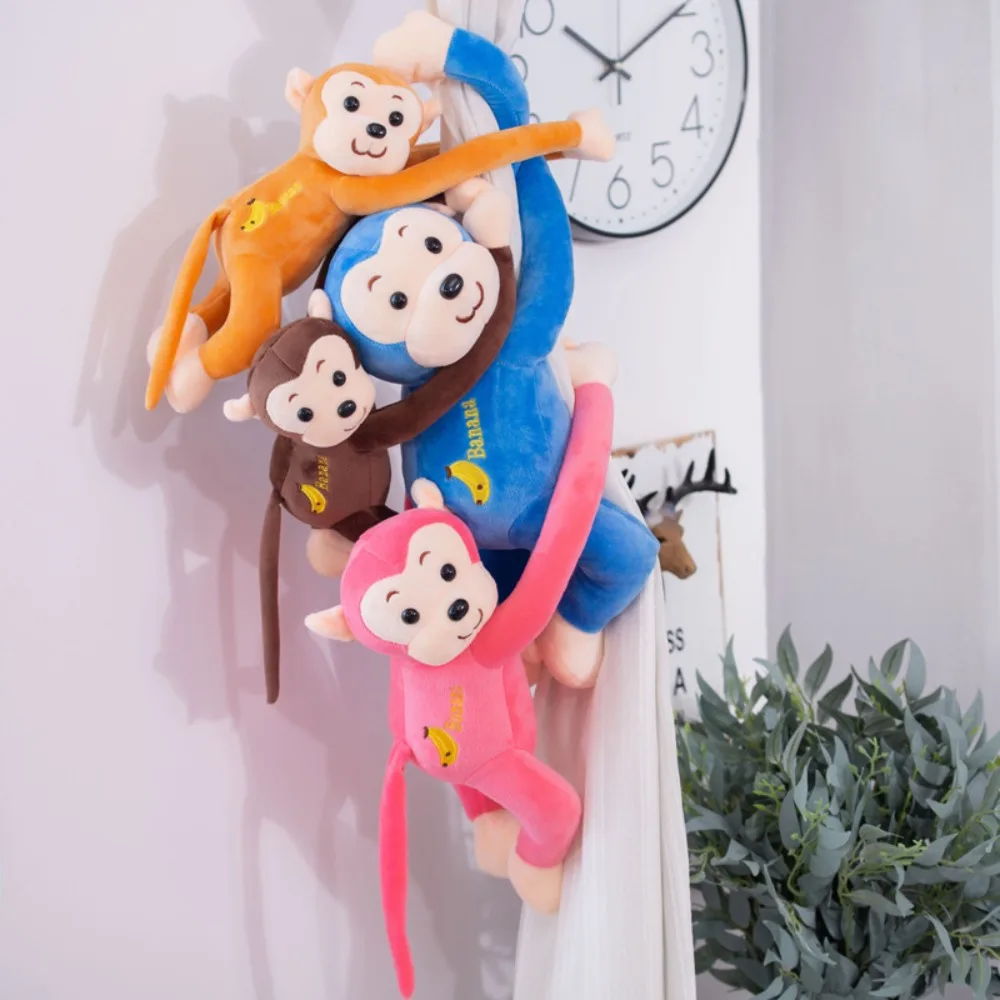 Animal Monkey Long-Armed Monkey Doll Plush Soft Hanging Monkey Plush Toy Cute Long-armed Long Arm Tail Monkey Doll Children