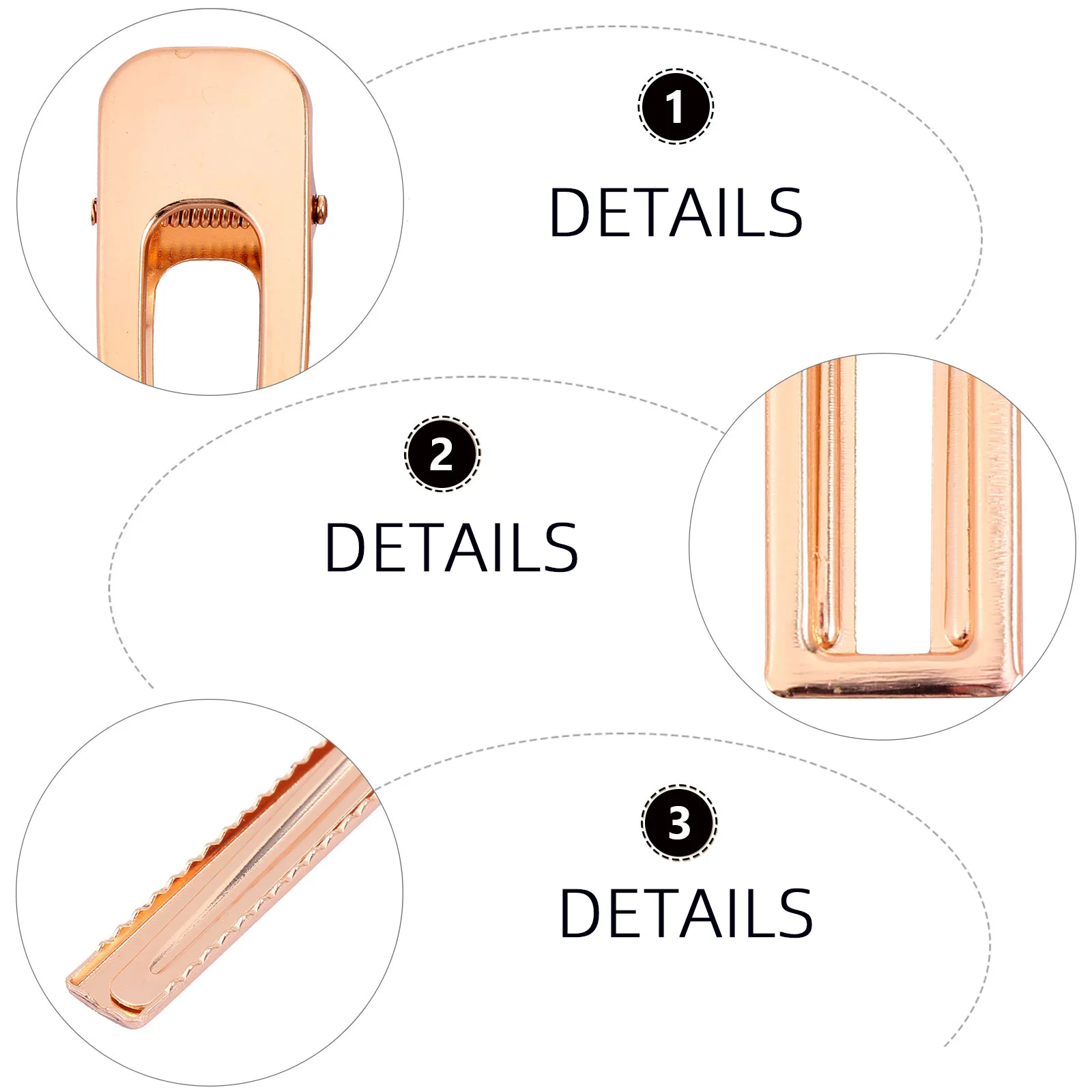 

50Pcs Hollow Duckbill Clips Metal Alloy Hairpins Accessory Women DIY Hairstyle Single Prong Pin Elegant Classic Decor