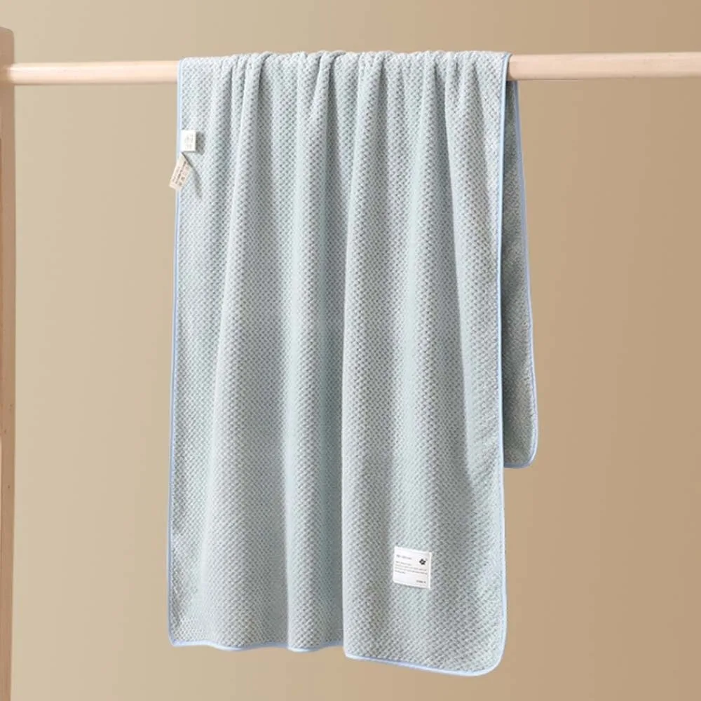 두꺼운 통기성 아기 수건 빠른 물 흡수 폴리 에스터 섬유 솔리드 컬러 Washrag Facecloth 푹신한 부드러운 수건 비치