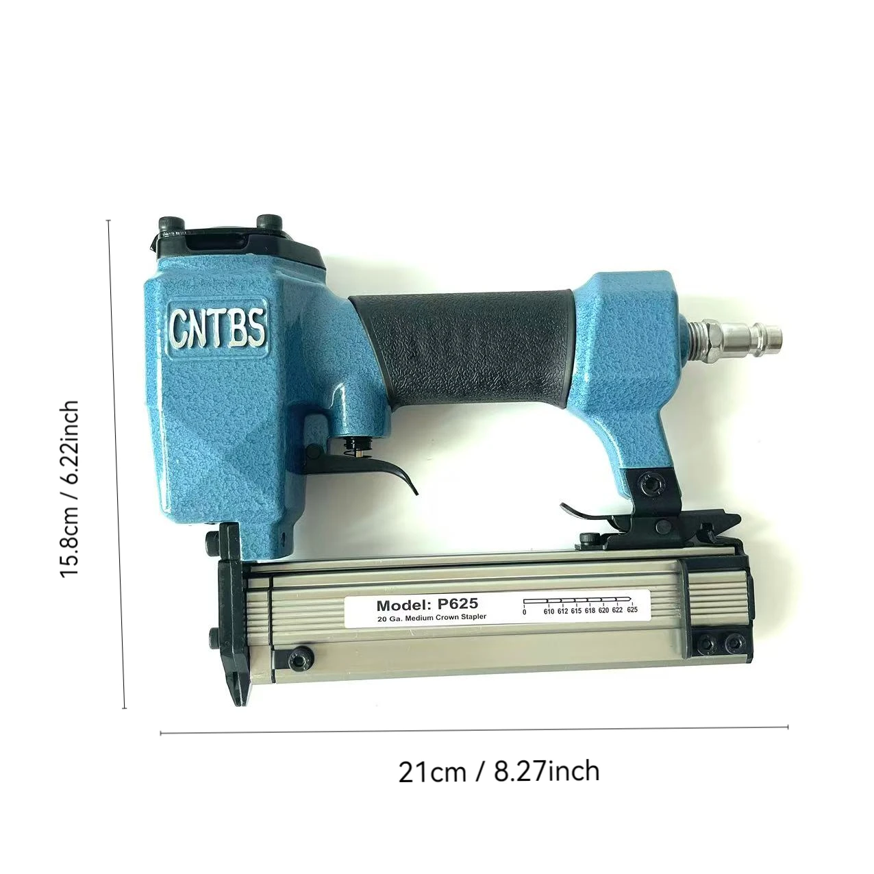 P625 مسدس التيلة الهوائية الصناعية الثقيلة | أظافر رفيعة مقاس 12-25 × 0.63 مم | مكافحة مربى ومقبض مريح | لصندوق المجوهرات، الطيور كاليفورنيا #5