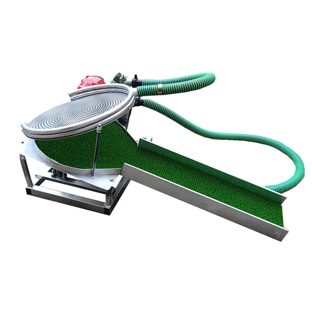 آلة غسل صندوق سلويس الذهبية الصغيرة المتنقلة على شكل رمل النهر، غسالة شاشة تهتز القرص الأوتوماتيكية #3